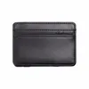 Card Holders Mini Small High Quality Bank Ultra Thin Cash Holder Money Pouch Leather Wallet Purse