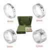 Anelli con lettera teschio di lusso per uomo Donna Designer Ghost Band Ring Coppia di alta qualità Anelli in argento unisex Anello Anneaux