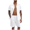 Roupas de ginástica de secagem rápida esportes ternos de fitness de alta qualidade camisetas calças treino conjunto de duas peças para homens ropa deportiva hombre