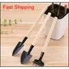 Other Garden Supplies 3pcsset Mini Gardening Tools Balcony Homegrown Potted Planting Flower Spade Shovel Rake Digging