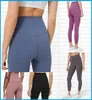 32 roupas de yoga cor sólida mulheres calças de yoga cintura alta esportes ginásio wear leggings elástico fitness senhora geral collants completos worko8350578