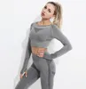 Hoge kwaliteit Yoga-outfits Mode dames workout Designer sport Fitnesspak herfst en winter Yoga heuphefbroek Atletisch Exe8280028