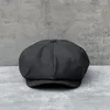 Bérets 2023 Big Size Cotton Autumn Winter Sboy Caps Men Breatchable Anglais Beret Women Peaky Boulines Cap chapeaux octogonaux 63 cm