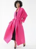 Trench damski płaszcze damskie okopy płaszcze miyake plisowane kardigan długie rękawy z pasami kobiet 2023 Letni luksusowy projektant Dubai moda mody plus size ubrania jner
