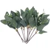 Dekorative Blumen, 10 Stück künstliche Eukalyptusbaum-Girlande