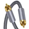1.5m Digital Coaxial Audio Cable RCA to RCA Male to Male Subwoofer Cable with Gold Plated Connector