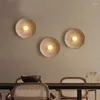 Wandlamp Nordic LED-lampen Ronde harsverlichting voor woonkamer Eetkamer Slaapkamer Studeerhal Binnenachterwand Sfeerarmaturen