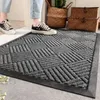 Tapis en caoutchouc antidérapant, extérieur et intérieur, piège à saleté, absorbant la poussière, solide et Durable, entrée de maison, porte de Style nordique 231031