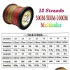 Braid Line Braid Line 12 Strands Braided Fishing Pe Mtifilament mticolor Super Strong Japan Fish Saltwater Wire 300m500m 221122 Drop D Dhaxw