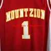 NCAA College Men Tracy McGrady Jersey 1 Basketball Wildcats Mountzion McGrady High School Jerseys Red Breattable Free Frakt