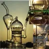 Bedwelmende Dikke Glazen Waskolf Handgemaakte Waterpijp Dab Rig Recycler Water Bong Pijpen Booreilanden Brander met Inline Percolator