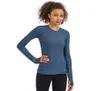 Women039s Yoga Tops Slim Fit Long Sleeve Fitness Gym Clothes One Side Zipper Pocket Thumb Hole Running Workout Athletic Shirt6952956