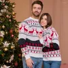 designer sweat à capuche Chandails pour hommes Famille Correspondant Pull Chaud Épais Couples Vêtements Hommes Casual Noël Lâche Jacquard Tricots Pull De Noël