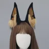 Ani Anime Girl Women Doberman Dog Headband Cute Plush Ears Headwear Cosplay cosplay