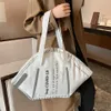 Fashion mask bags women 2022 new tot large capacity shoulder canvas bag environmental protection portable shopping bag249z