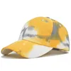 Ball Caps Baseball Cap Summer Men Women Tie-dye Lovers Colorful Beach Adjustable Hip Hop Hat Sun Graffiti Bone Casquette