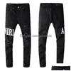 20SS Jeans para hombre Diseñador Murió Ripped Biker Slim Fit Motocicleta Denim para hombres S Moda Jean Mans Pantalones Pour Hommes 2022 High Drop Deli DHQGS