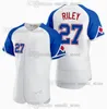 Maillots de baseball City Connect 2023 cousus 13 Ronald Acuna Jr. 28 Matt Olson 27 Austin Riley 1 Ozzie Albies 8 Eddie Rosario 54 Max Fried 44 Hank Aaron Taille S-6XL