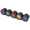 2023 Smoking Pipes 63mm aluminum alloy 4 layer snowflake multi-color cigarette grinder smoker shredder grinder