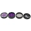 2023 Smoking Pipes 63mm aluminum alloy 4 layer snowflake multi-color cigarette grinder smoker shredder grinder