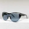 Luxury Designer New Men's and Women's Sunglasses 20% Off one-piece lens female INS same cat eye color male BB0004