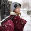 Bérets d'hiver chapeaux de randonnée lunettes de Protection des oreilles bonnet coupe-vent chapeau tricoté garder au chaud plus velours avec pour femmes hommes