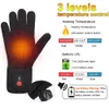 Ski Gloves Rechargeable Electric Battery Heating Riding Ski Snowboarding Hiking Cycling Hunting Heated Glove Liners for Men Women 231031