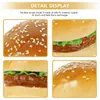 Party Decoration Simulated Hamburger Model Artificial Burgers Pu Props Models Fake Decor Bread Display Decors Cake