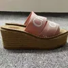 Platform Slides Woody Sandalet Tasarımcı Terlik Bayan Ayakkabı TOPDESIGNERS154