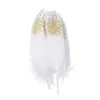 Vendita calda Piume d'oca naturali Stampa Piume di cigno bianco 15-20 CM Costume Cappello Creazione di gioielli Decorazione 10 pz / lotto