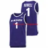 College Basketball Kansas State Wildcats Jersey 11 Keyontae Johnson 1 Markquis Nowell 35 NaeQwan Tomlin 13 Desi Sills 3 David NGuessan 5 Cam Carter NCAA