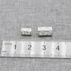 Loose Gemstones 8pcs Of 925 Sterling Silver Filigree Cylinder Barrel Beads For Bracelet Necklace