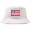 Berets Back Backet Hat USA pliable Unisexe America Flag broderie Cap de pêche Men de pêche Basin Voyage Soleil Prévenir Bonnet YD103