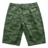 Mäns shorts Summer Mens Clothing Camouflage Tactical Cargo Oversize Jogger Militär Mannen Male Cotton Loose Pant 28-38