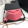 Design di alta qualità Borsa da donna di nicchia di lusso Borsa a tracolla con catena alla moda a forma di diamante stile check tinta unita amore