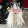 Klasyna smyczy kreskówkowe zwierzę zwierzę pluszu urocze brzydkie smażone włosy do włosów ducha szczeniaki dla lalki breyring moda breloczek przedszkola przedszkola