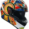 Capacetes de motocicleta de luxo AGV Capacetes descobertos masculinos e femininos K1-S ECE 22.06 Full Face Pinlock Ready - Dreamtime ReplicaWN-YF7Q