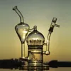 Bedwelmende Dikke Glazen Waskolf Handgemaakte Waterpijp Dab Rig Recycler Water Bong Pijpen Booreilanden Brander met Inline Percolator