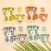 Body Tandsers Toys Kovict 1310pcs Tiger Siliconen kralen Theether Foodgrade Kauwtanden Kauw Tanden Bead Diy Nipple Chain Sieraden Accessoires 230331