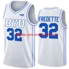 College BYU Cougars Basketball 3 Rudi Williams Jerseys 20 Spencer Johnson 5 Gideon George 2 Jaxson Robinson 30 Dallin Hall Fousseyni Traore Couture NCAA