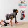 Bar Tools 1set Yoga Mat Holder Accessories Wall Mount Organizer Storage Decor Foam Roller and Handduk Rack 231101