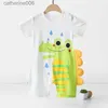 Jumpsuits 3month To 2-year-old Baby Costume Boys Cartoon Dinosaur Rompers Summer Clothing Toddler Short Sleeved Onesie Infantil JumpsuitL231101