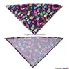 Other Dog Supplies Other Dog Supplies 20 Pieces Bandana Scarf Triangar Bibs Pet Summer Flamingo Fruit Hawaii For Small M Gelatocakesho Dhu2P