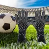 Fotbollsmålvakthandskar fotbollshandskar med starkt grepp utmärkt fingerskydd för barn och vuxna junior keeper fotboll fotbollshandskar