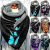 Sjaals Winter Sjaal Voor Vrouwen Vrouwelijke Cartoon Afdrukken Knop Zacht Wr Plus Velet Warm Shl Warp Casual Sjaal Sjaal Pack L231101