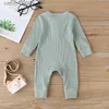 Jumps Autumn Newbornis Baby Boys Dziewczęta Romper Playsuit kombinezon Bawełniany długie rękawie Joksy Scossuit Nowonarodzony ubrań 231101