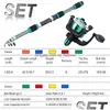 Accessori da pesca Sougayilang Canna da pesca telescopica e mulinello con accessori di linea Set per principianti Asta per bambini 220812 Consegna a goccia Dhy7O