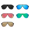 Солнцезащитные очки, дизайн, цельный, большая обертка, поляризованные женские и мужские спортивные очки-щит, негабаритная солнцезащитная оправа