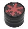 2023 Smoking Pipes 63mm aluminum alloy 4 layer snowflake multi-color cigarette grinder smoker shredder grinder