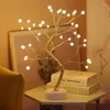 Tischlampen 36 LED Pearl Tree Branch Desk Lampe mit Touch Switch Batterie oder USB Power Night Light für Home Weihnachtsfeier Hochzeitsfestival